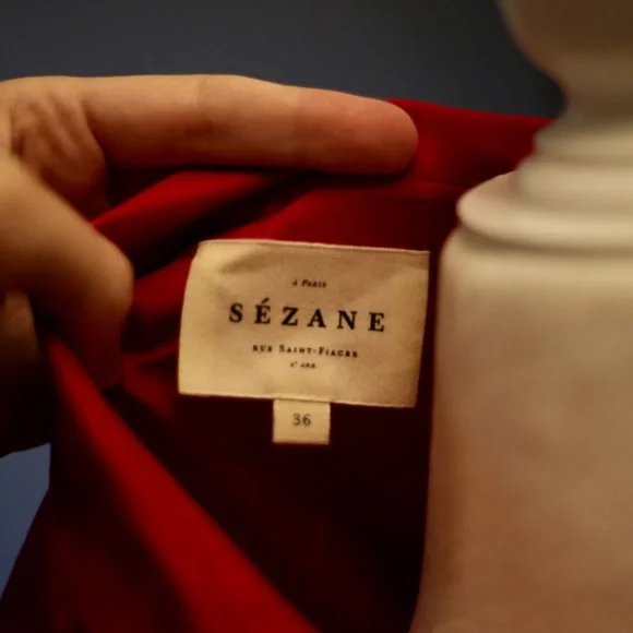 Sezane Maxence 100% Silk Top - Picture 3 of 4